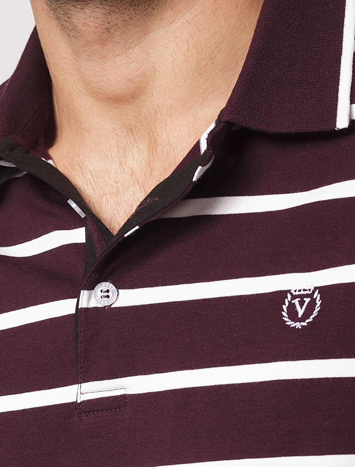 картинка Футболка-Поло мужская бургунди-белый от магазина Одежда+