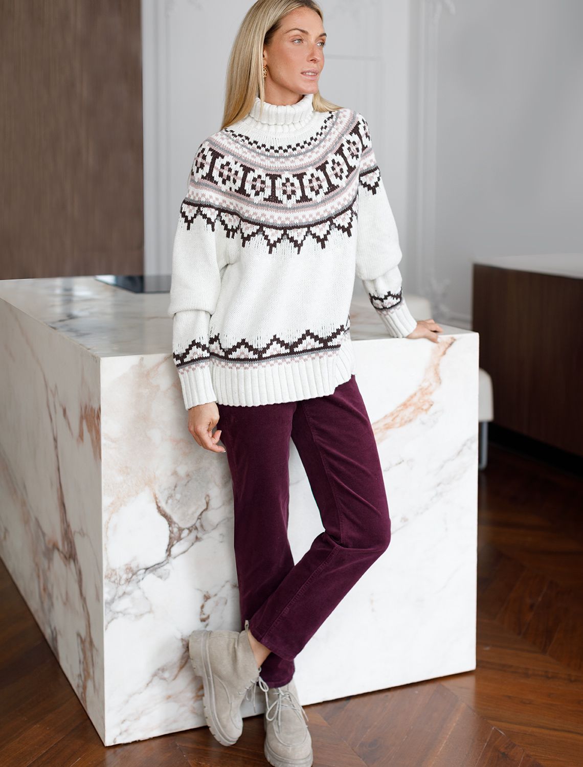 картинка Брюки женские бургунди от магазина Одежда+