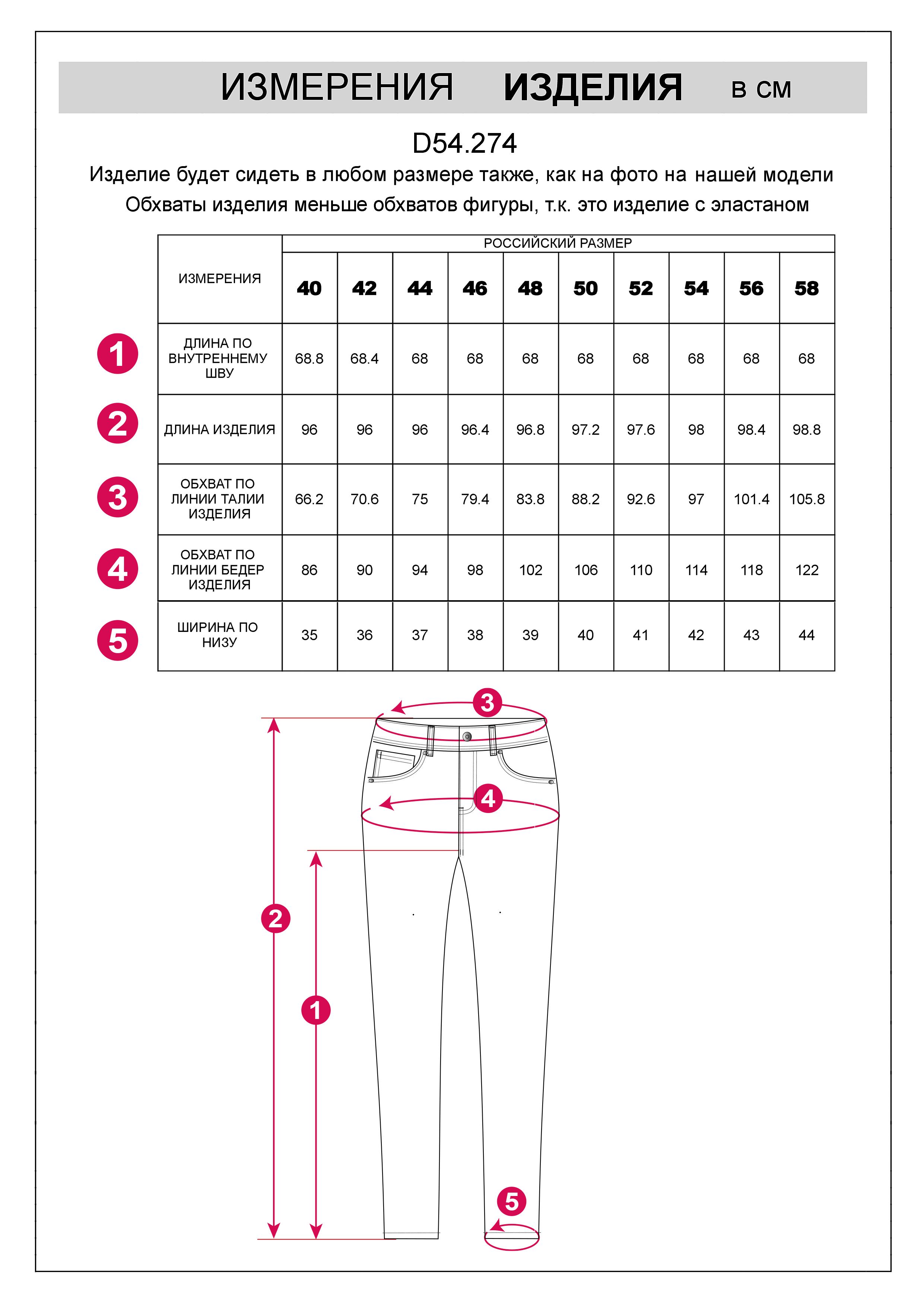 картинка Брюки женские синий от магазина Одежда+