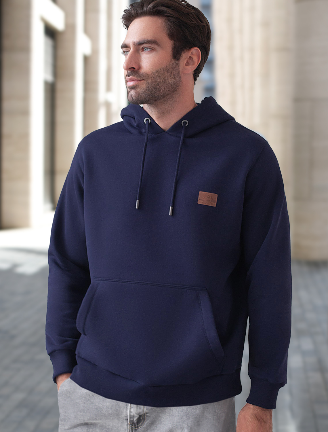 картинка Джемпер мужской т.синий магазин Одежда+ являющийся официальным дистрибьютором в России 