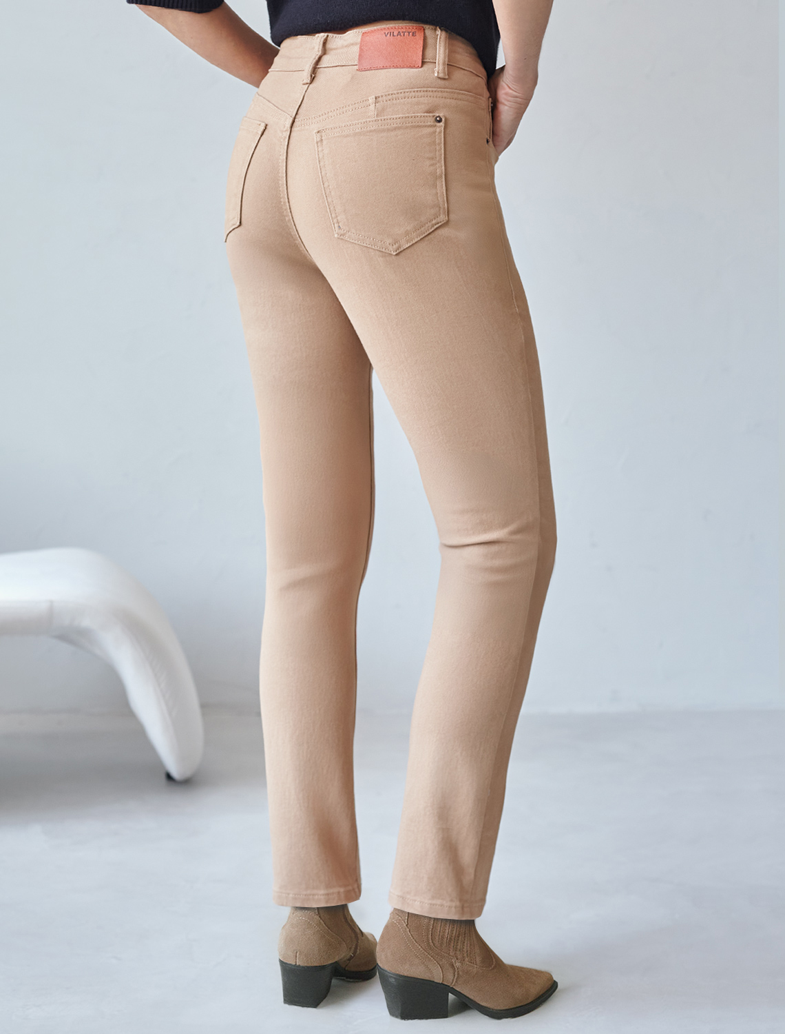 картинка Брюки женские светло-кофейный магазин Одежда+ являющийся официальным дистрибьютором в России 