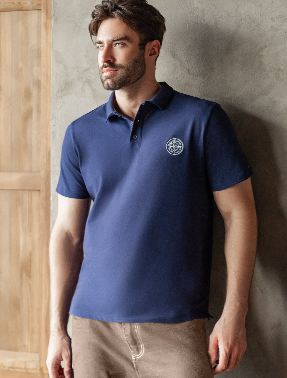 картинка Футболка мужская т.синий магазин Одежда+ являющийся официальным дистрибьютором в России 