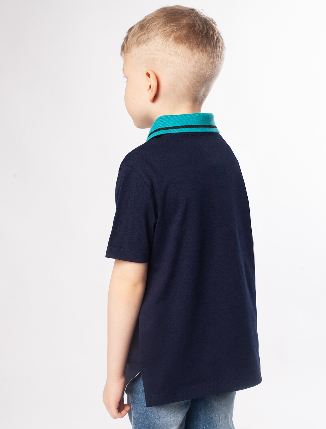 картинка Футболка для мальчиков темно-синий от магазина Одежда+