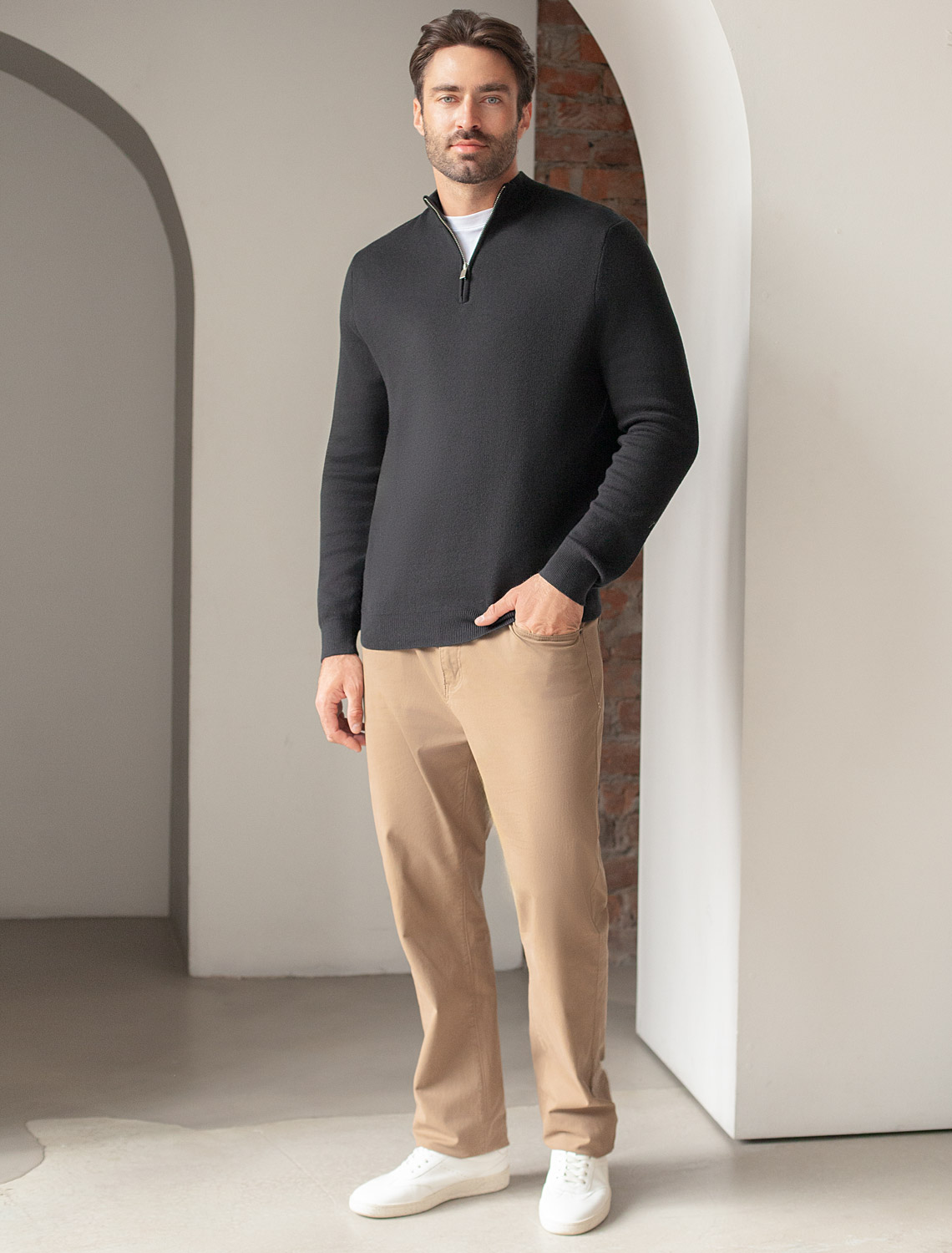 картинка Джемпер мужской черный от магазина Одежда+