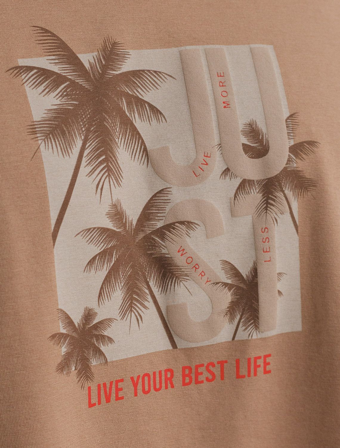 картинка Футболка мужская коричневый_just магазин Одежда+ являющийся официальным дистрибьютором в России 