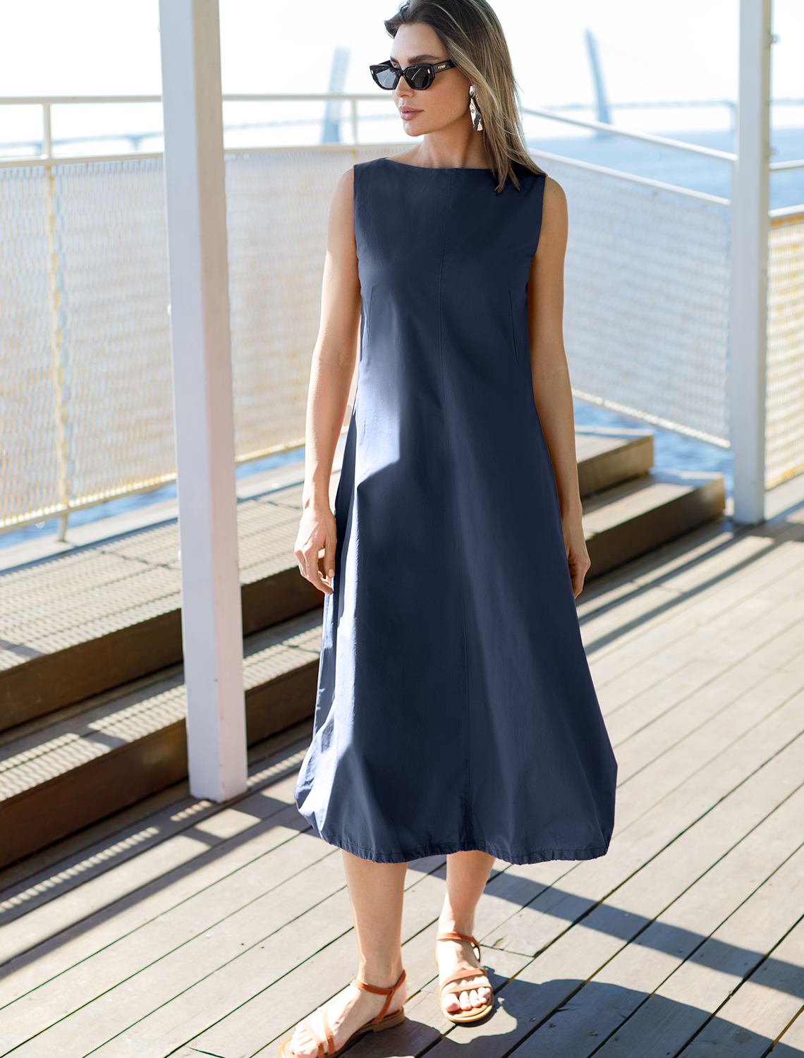 картинка Платье женское темно-синий от магазина Одежда+