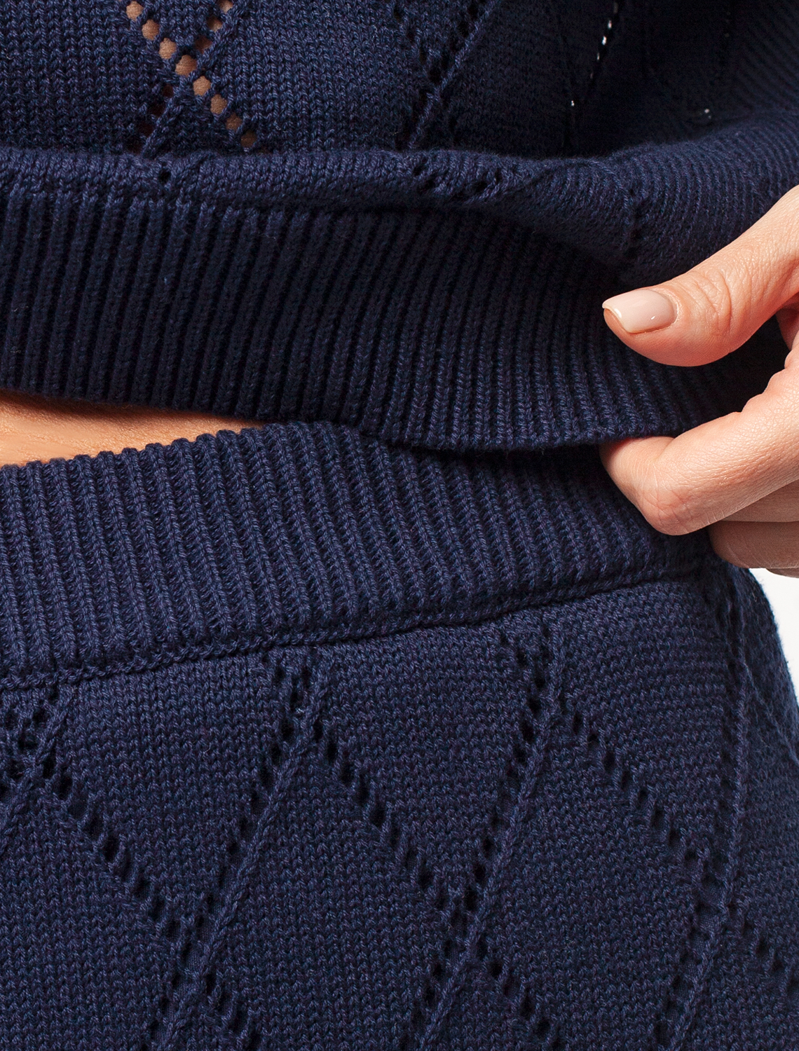 картинка Юбка женская темно-синий магазин Одежда+ являющийся официальным дистрибьютором в России 