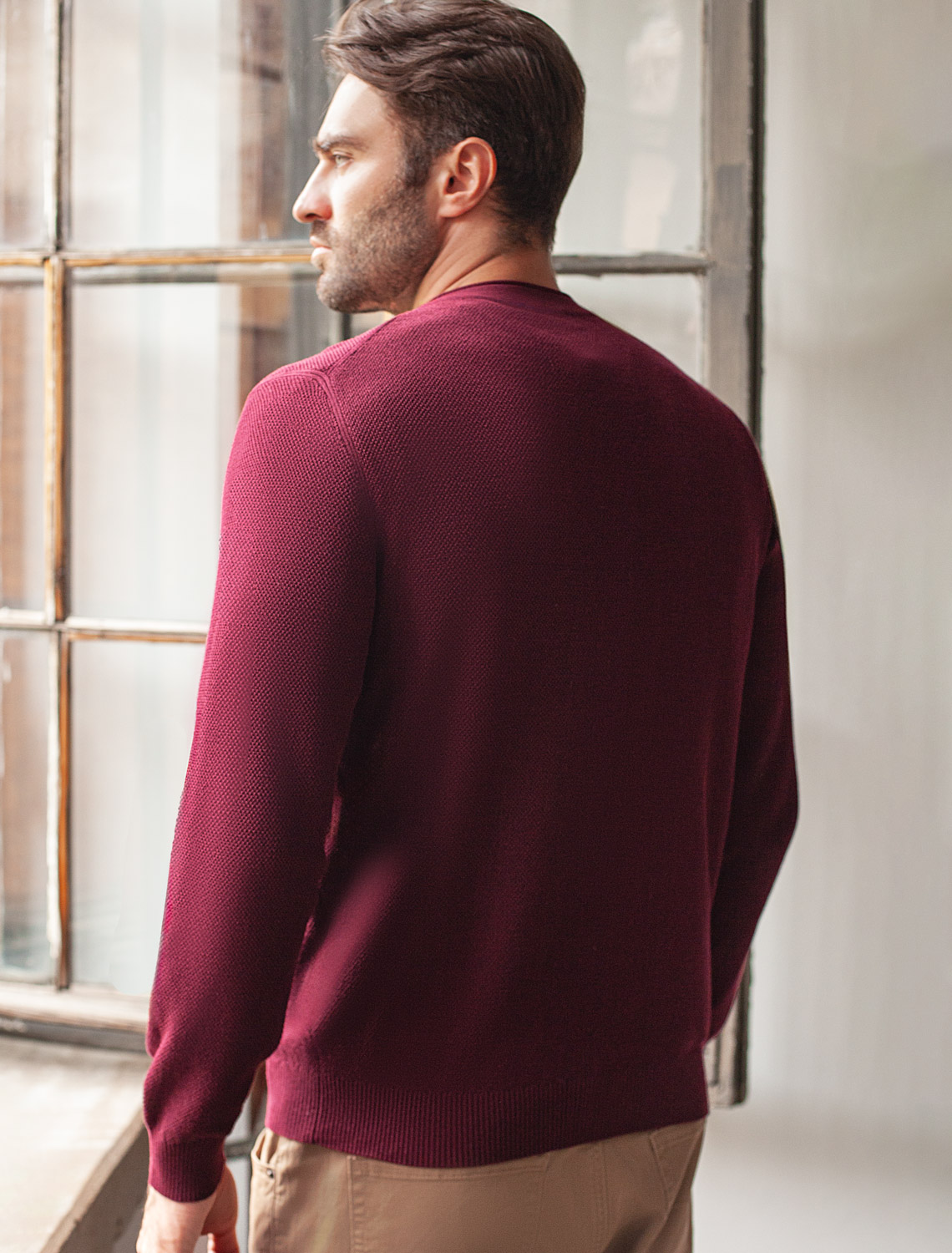 картинка Джемпер мужской бургунди от магазина Одежда+