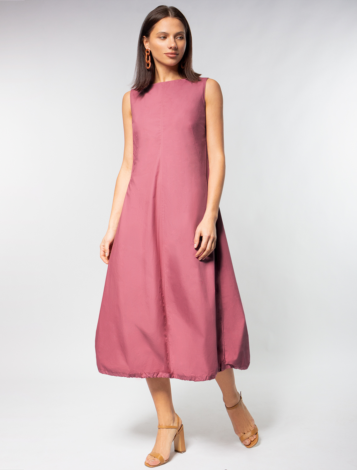 картинка Платье женское темно-дымчатый розовый от магазина Одежда+