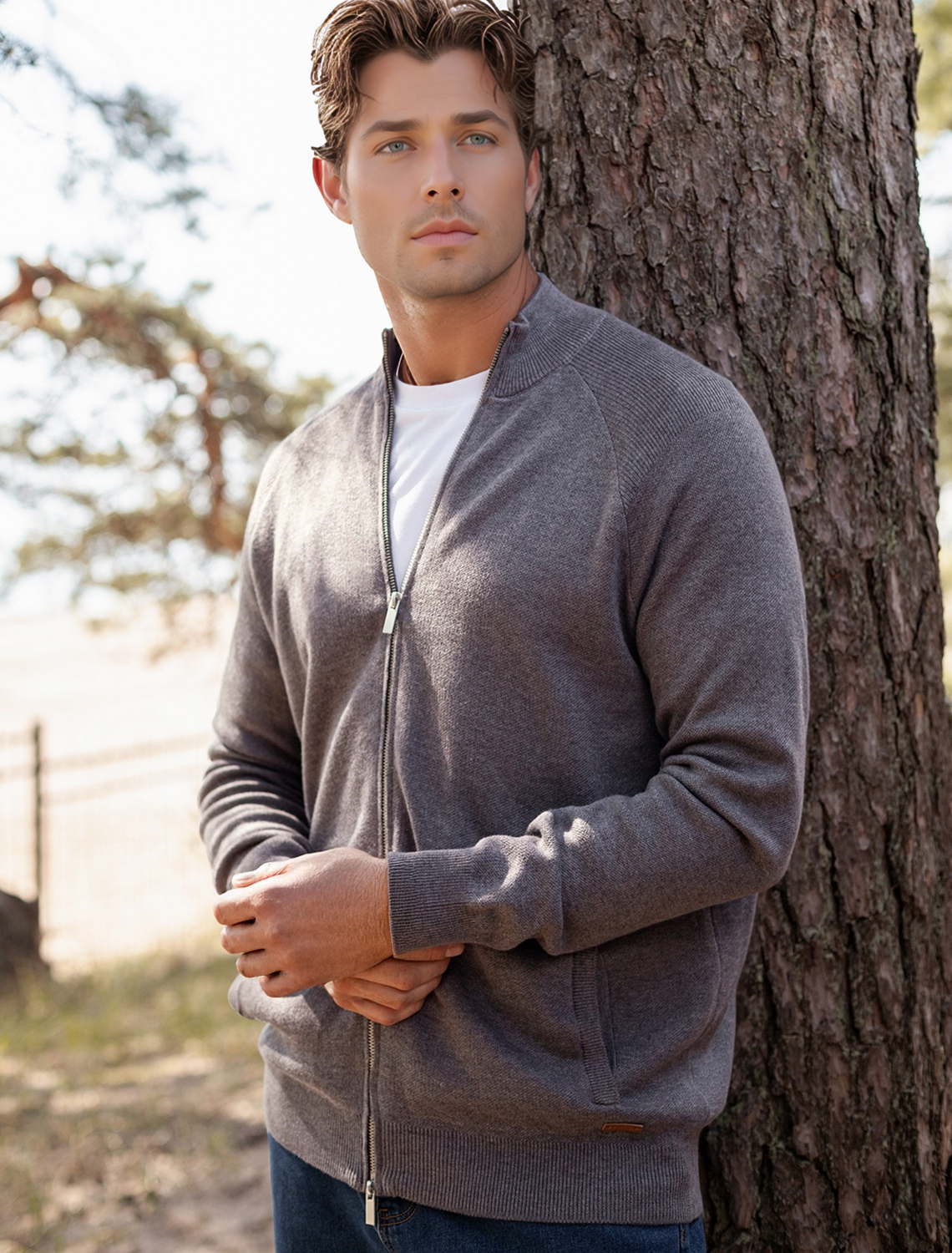 картинка Джемпер мужской темно-серый магазин Одежда+ являющийся официальным дистрибьютором в России 