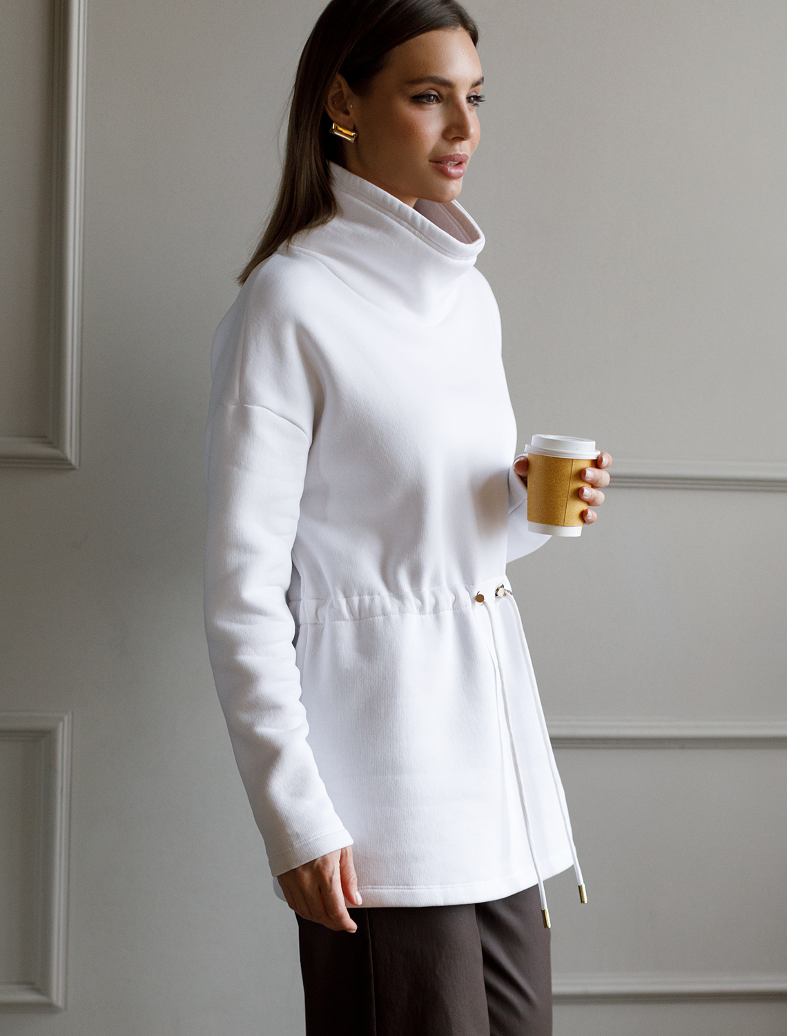 картинка Джемпер женский молочный от магазина Одежда+