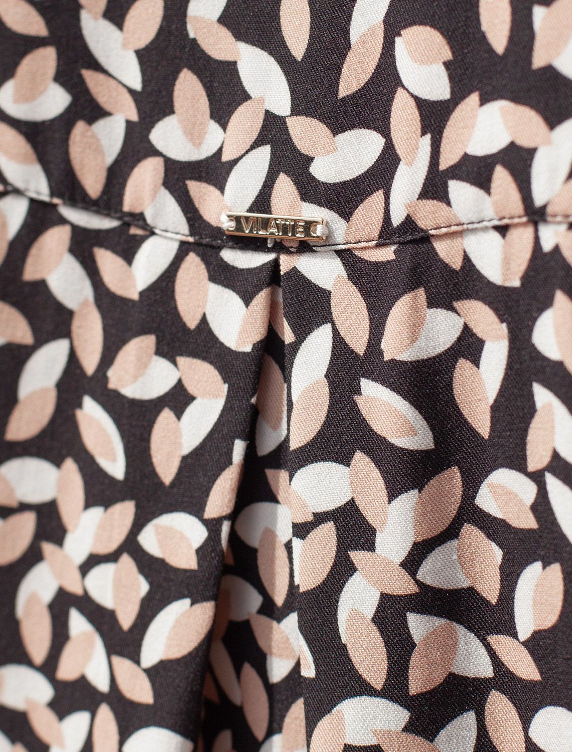 картинка Блузка женская черный-бежевый от магазина Одежда+