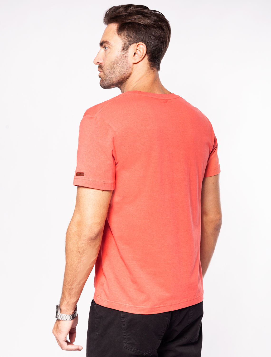 картинка Футболка мужская коралловый_dont_look_back от магазина Одежда+