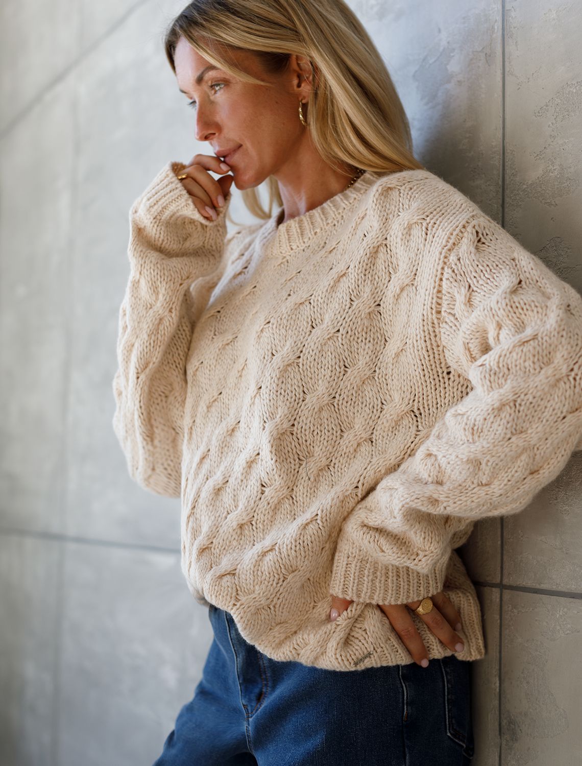 картинка Джемпер женский овсяный меланж от магазина Одежда+