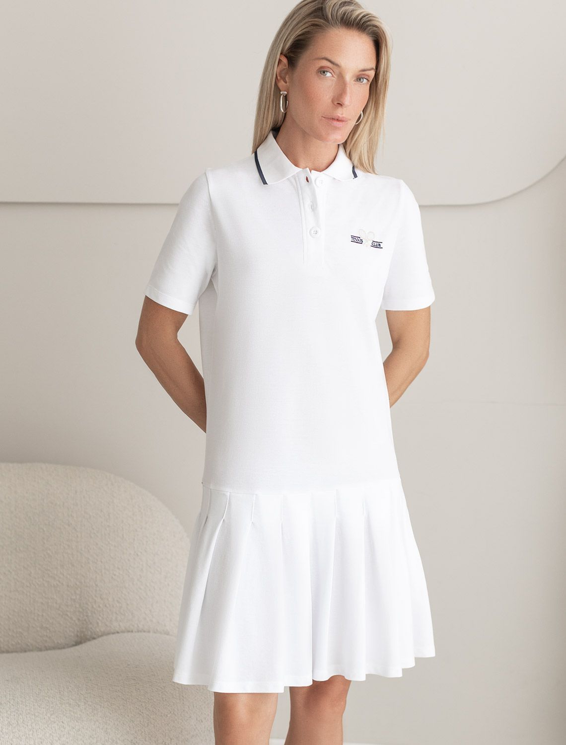 картинка Платье женское белый магазин Одежда+ являющийся официальным дистрибьютором в России 