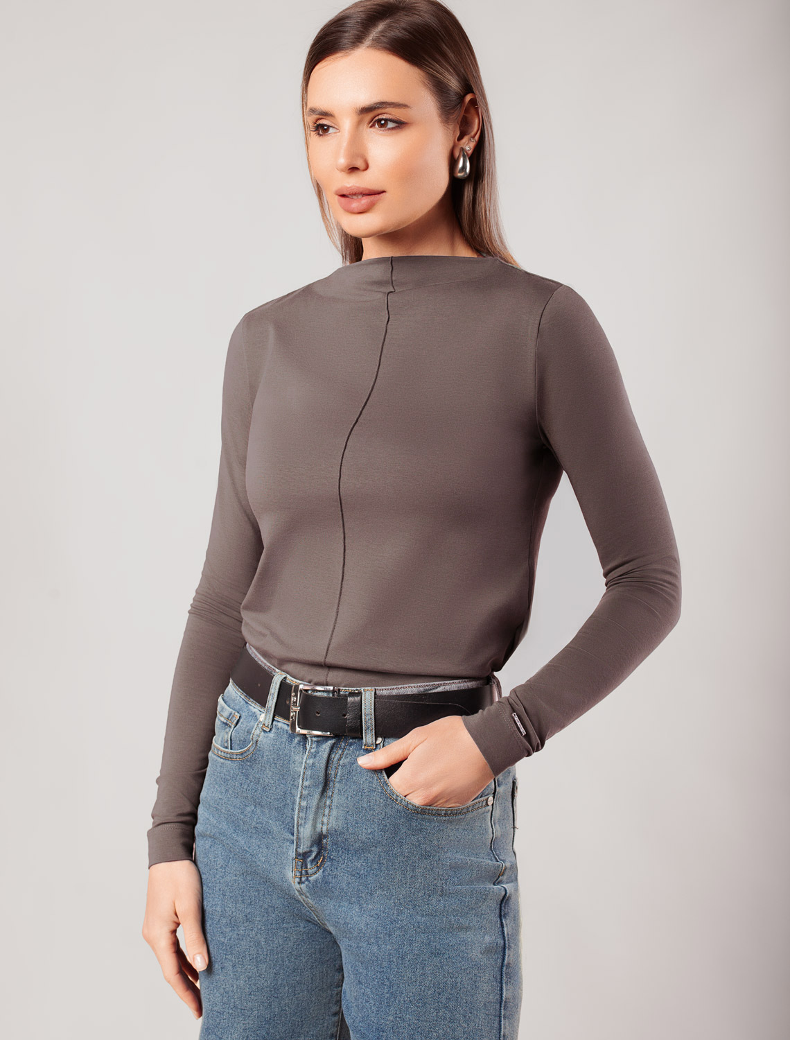 Джемпер женский т. кофейный D49.113 — 2699₽ купить с оплатой после примерки