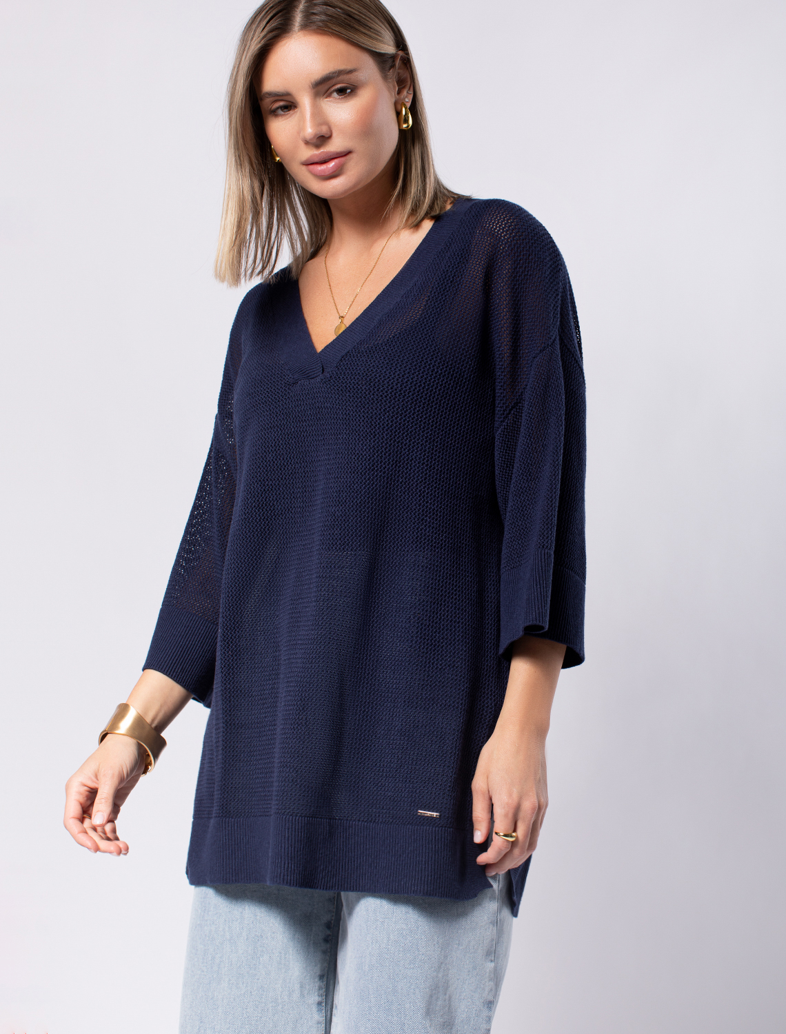 картинка Джемпер женский темно-синий от магазина Одежда+