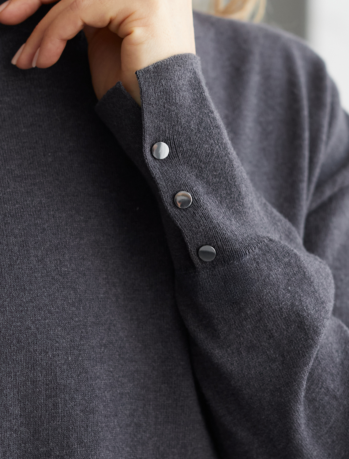 картинка Платье вязаное женское серый меланж магазин Одежда+ являющийся официальным дистрибьютором в России 