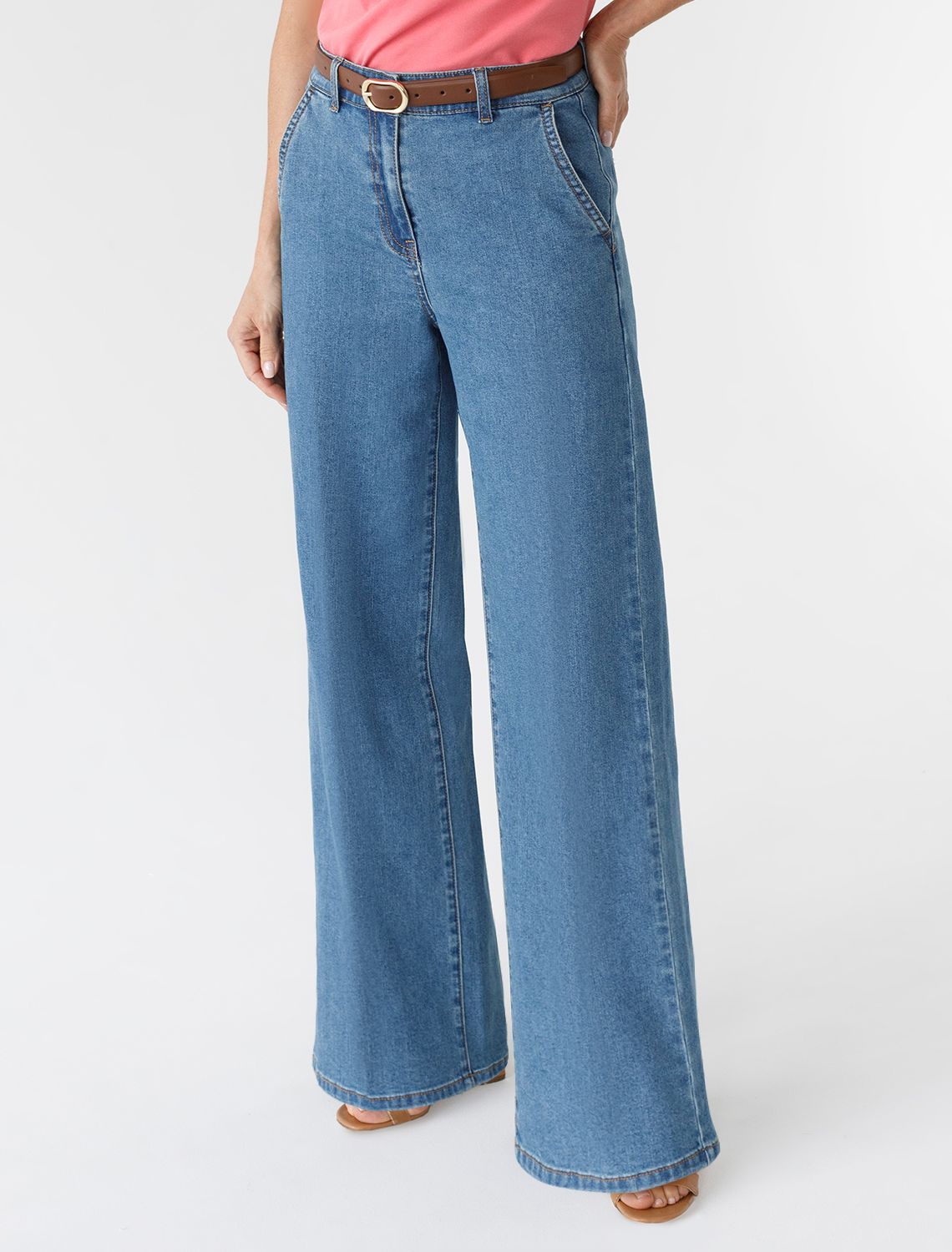 картинка Джинсы женские синий магазин Одежда+ являющийся официальным дистрибьютором в России 