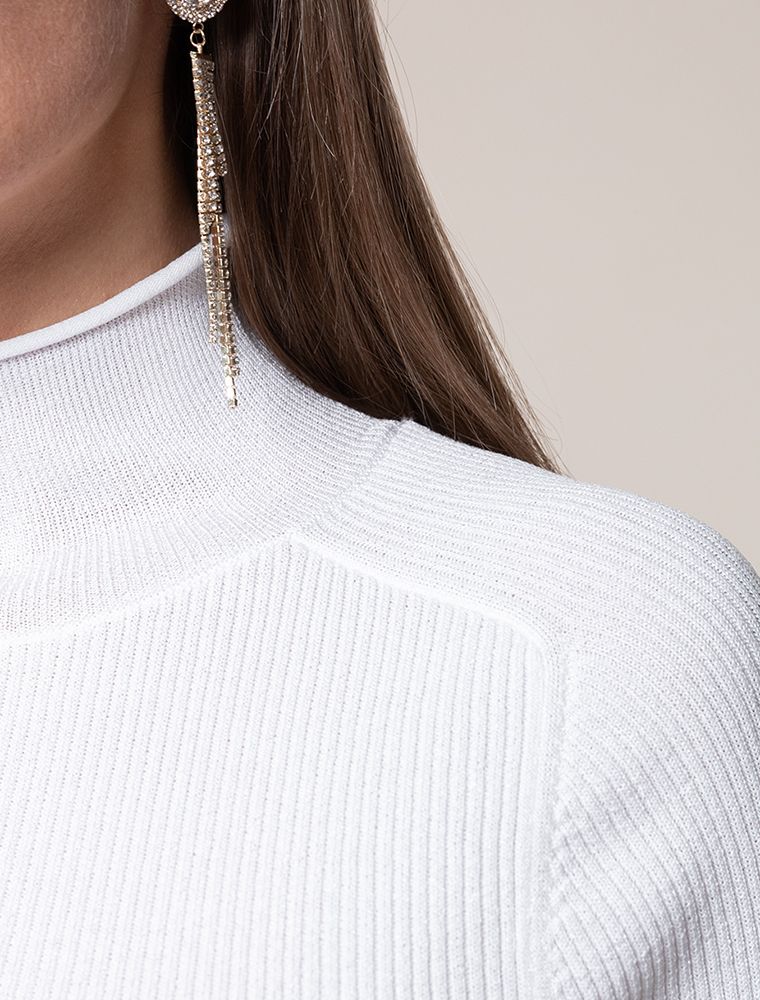 картинка Свитер женский белый магазин Одежда+ являющийся официальным дистрибьютором в России 