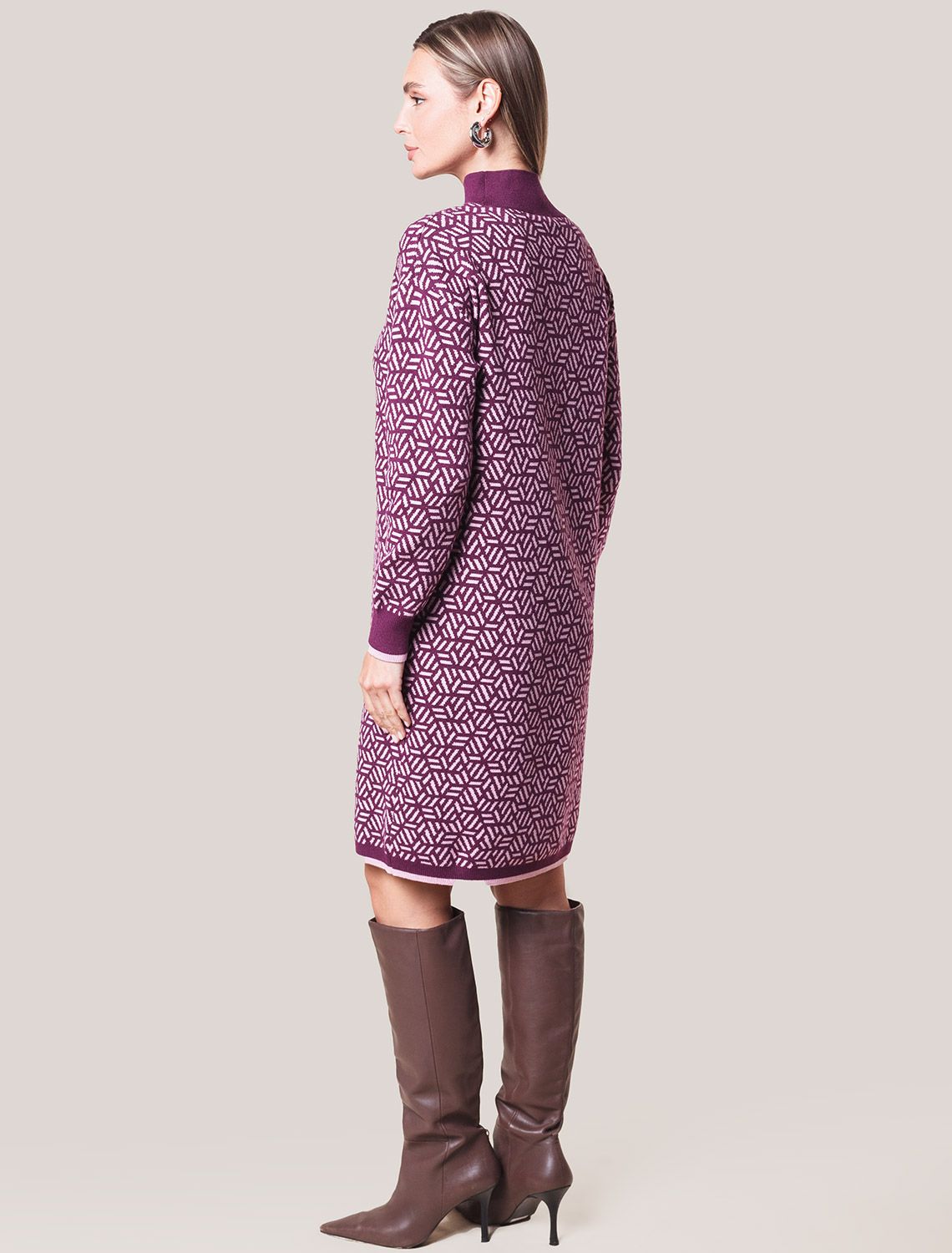 картинка Платье вязаное женское пурпурный от магазина Одежда+