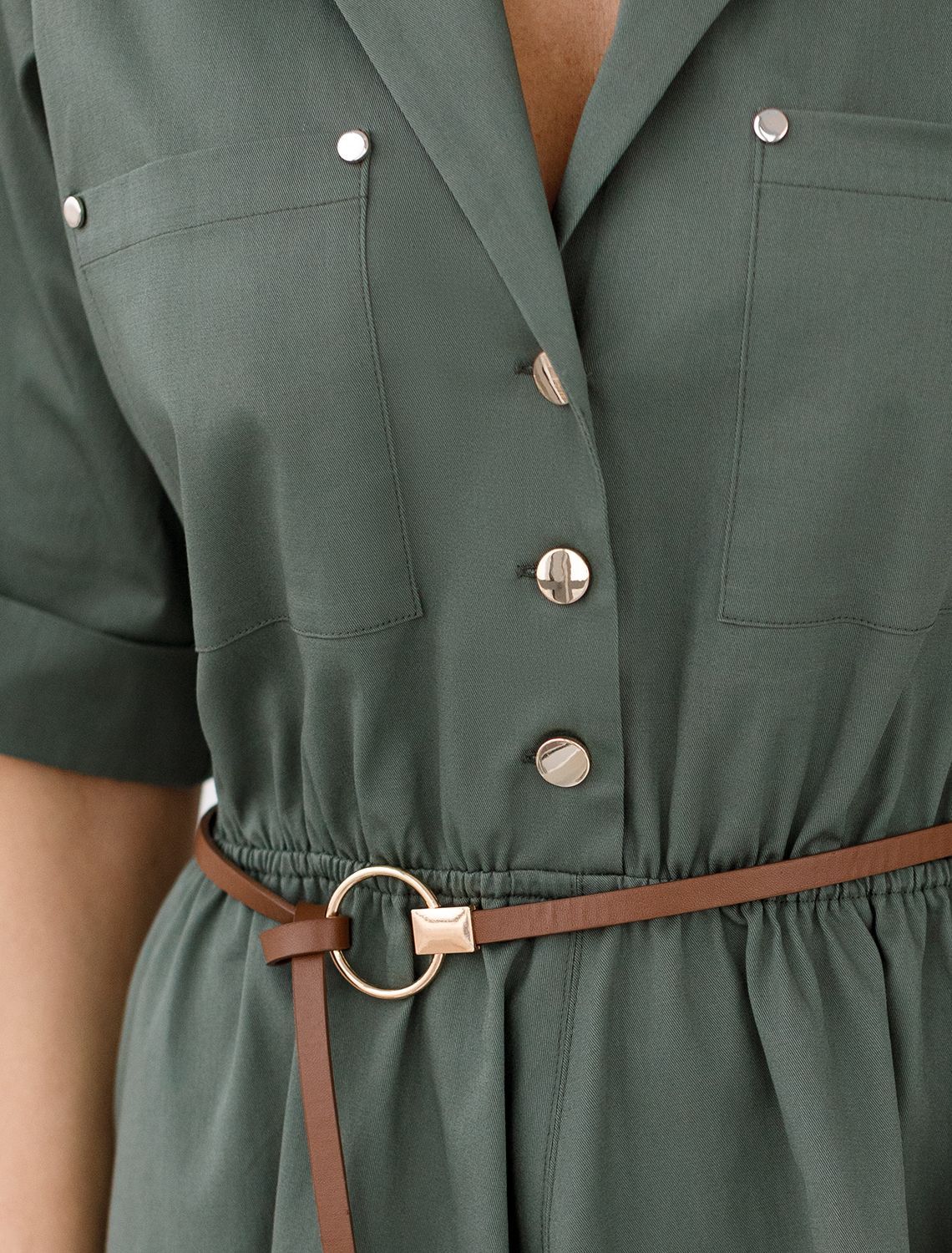 картинка Платье женское темно-оливковый магазин Одежда+ являющийся официальным дистрибьютором в России 