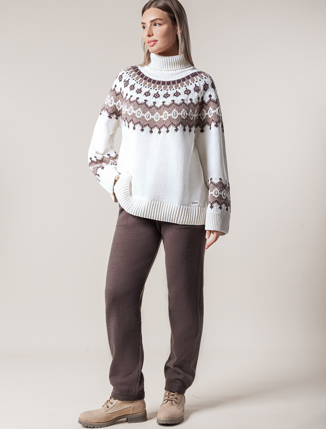 картинка Джемпер женский натуральный_белый от магазина Одежда+