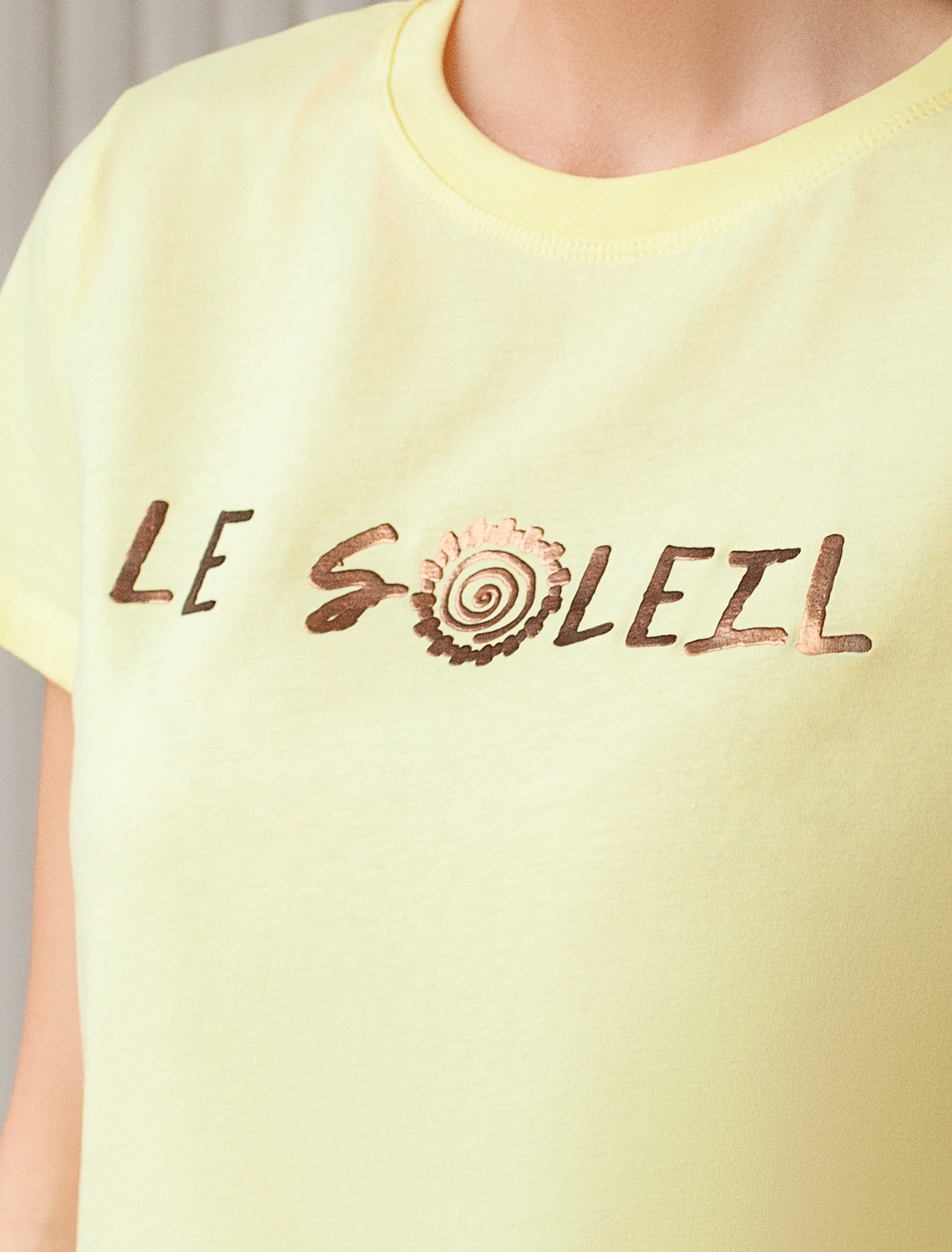 картинка Футболка женская лимонный_le_soleil магазин Одежда+ являющийся официальным дистрибьютором в России 