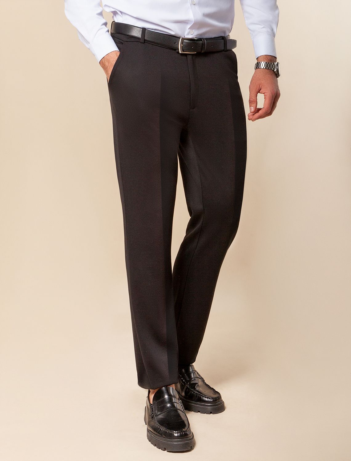 картинка Брюки мужские черный магазин Одежда+ являющийся официальным дистрибьютором в России 