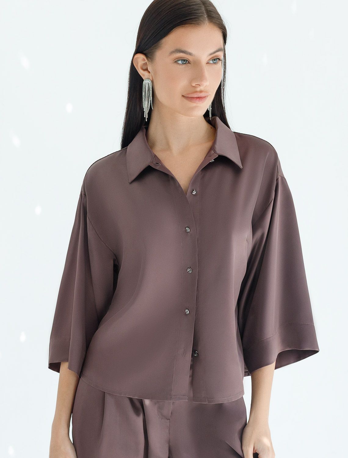 Блузка женская кофейный D29.280 кофейный — 4699₽ купить с оплатой после примерки
