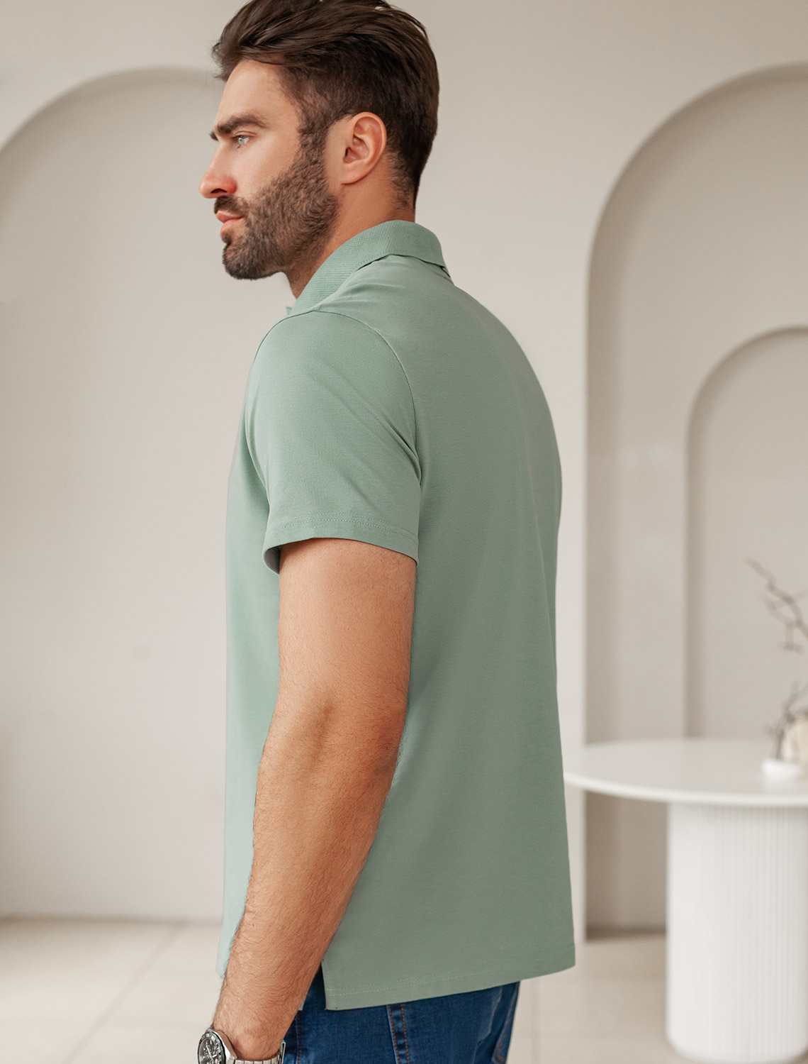 картинка Футболка мужская св.оливковый от магазина Одежда+