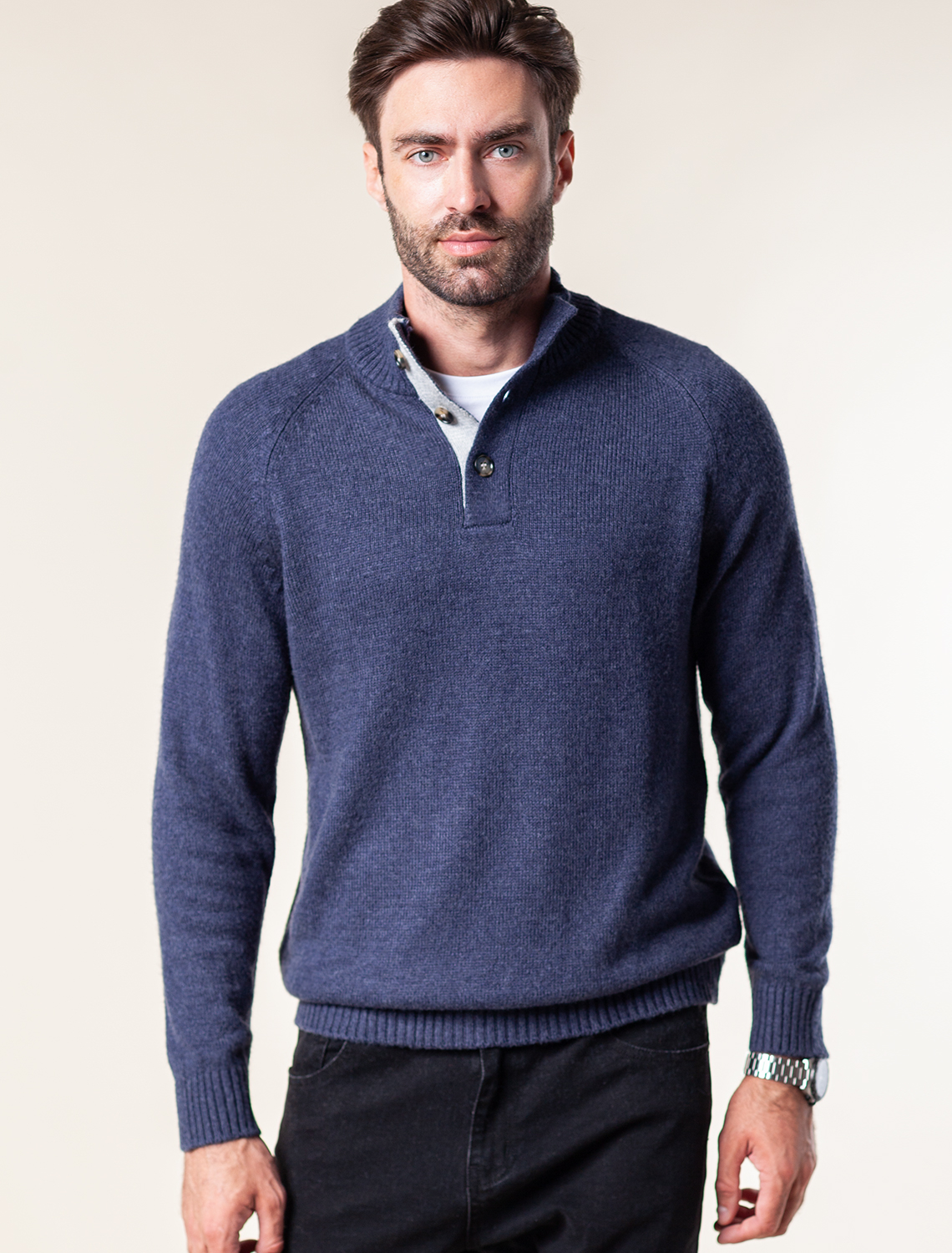 картинка Джемпер мужской темно-синий от магазина Одежда+