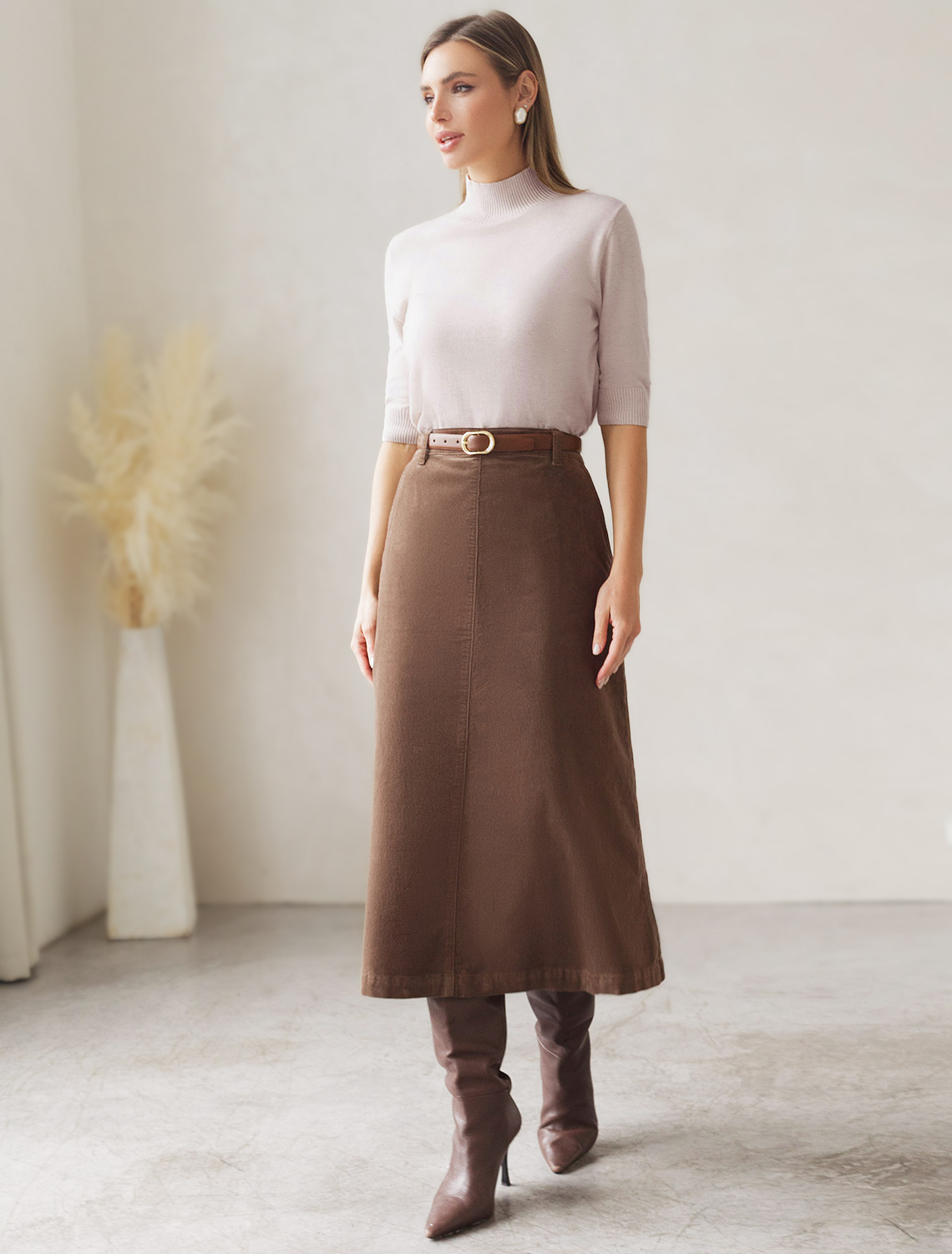 картинка Свитер женский бежевый меланж от магазина Одежда+