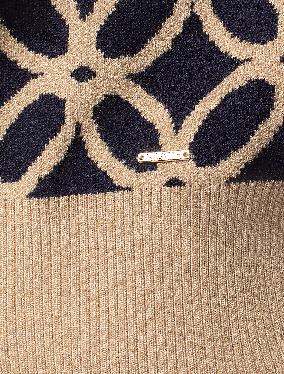 картинка Джемпер женский синий-бежевый от магазина Одежда+