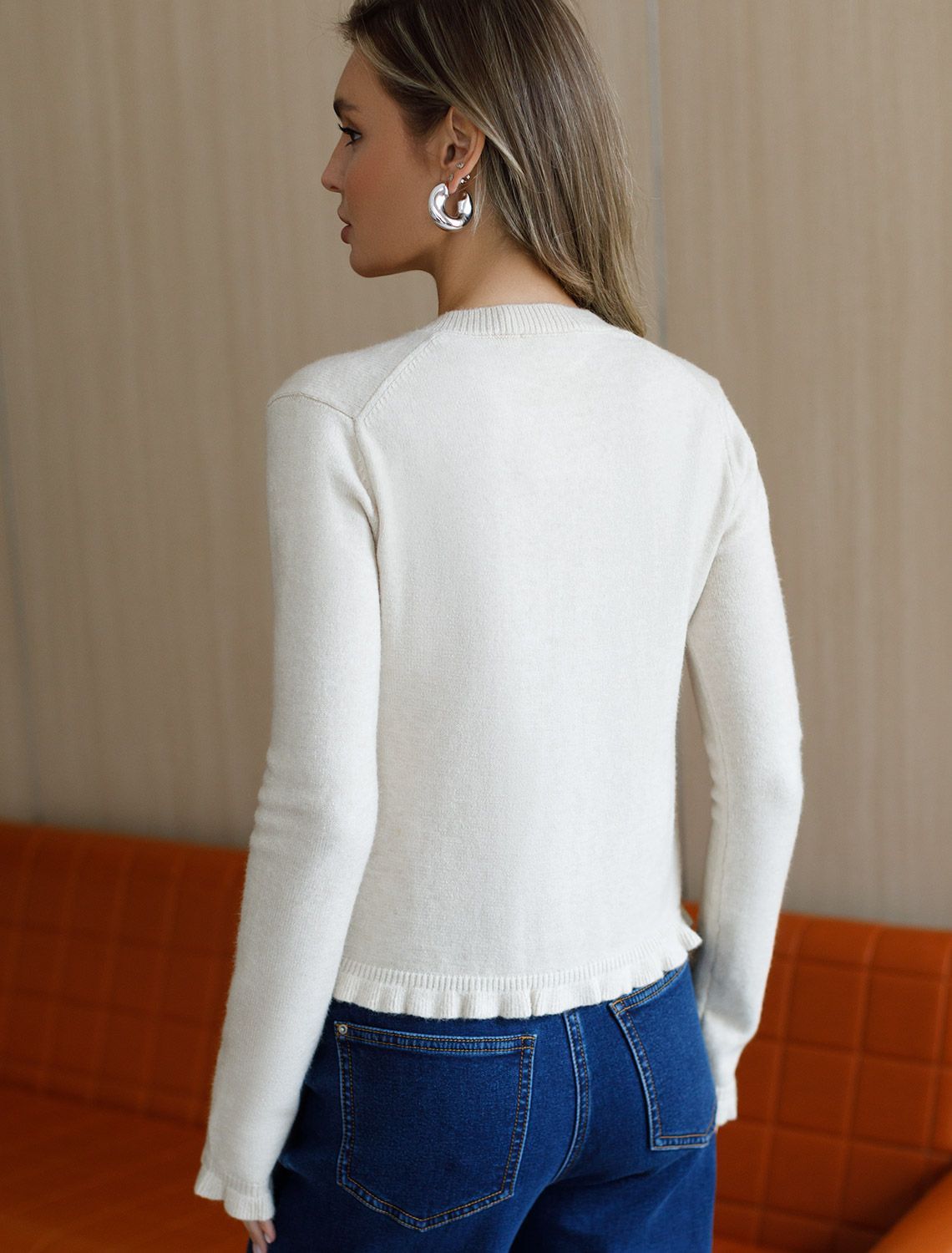 картинка Кардиган женский овсяный меланж от магазина Одежда+