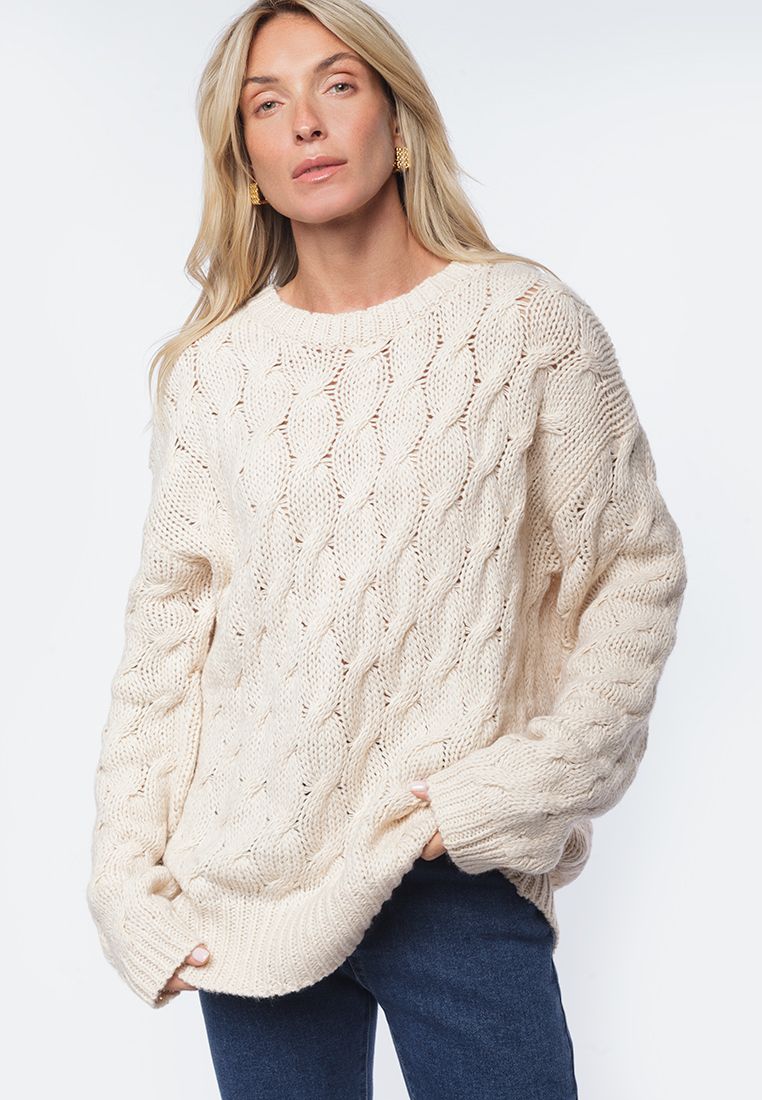 картинка Джемпер женский овсяный меланж от магазина Одежда+