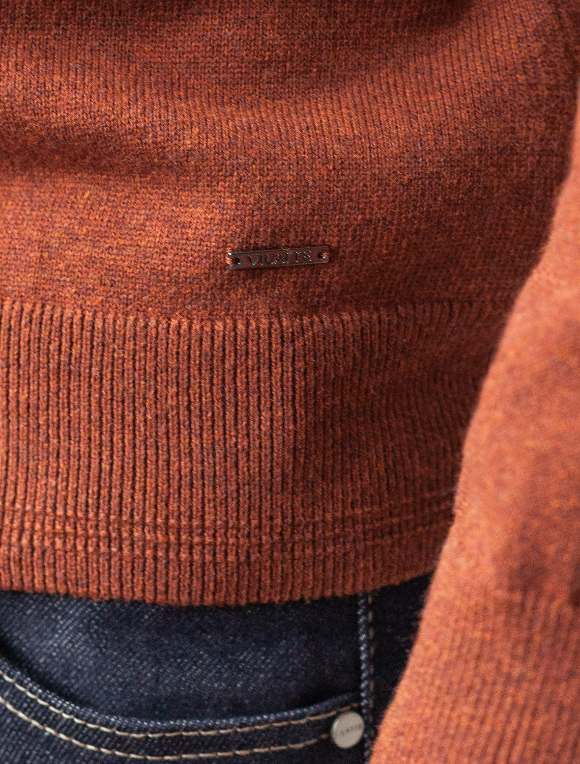 картинка Джемпер мужской терракотовый меланж от магазина Одежда+