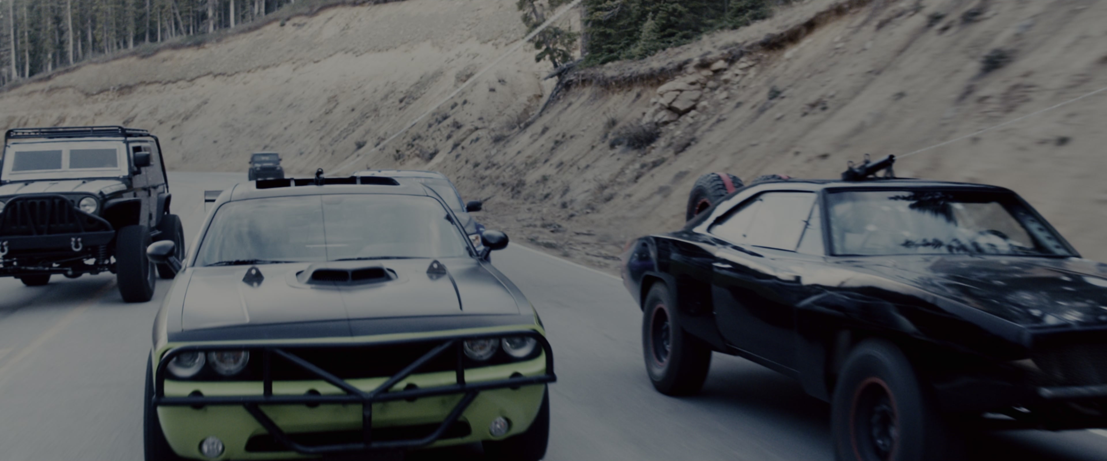 Fast & Furious 7 (2015), wide, 2.40:1 — film still
