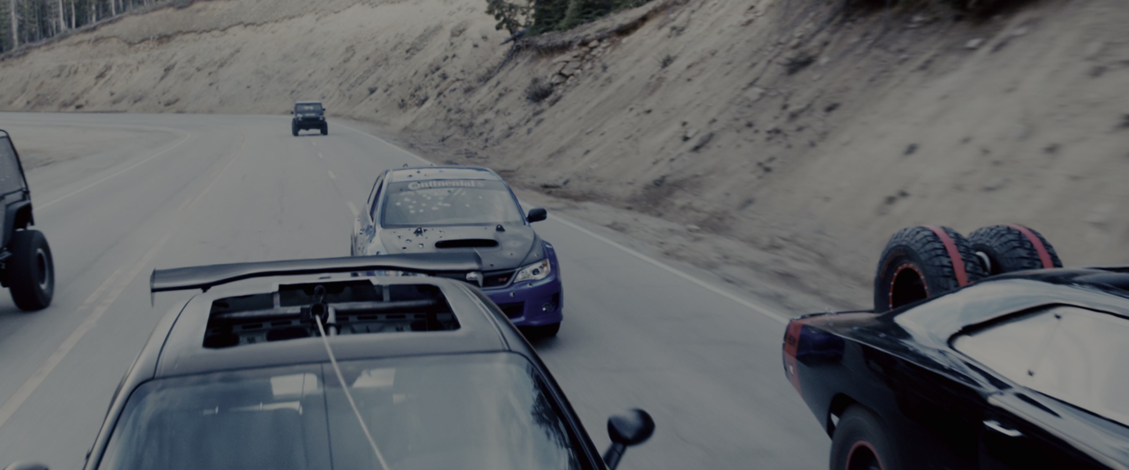 Fast & Furious 7 (2015), wide, 2.40:1 — film still