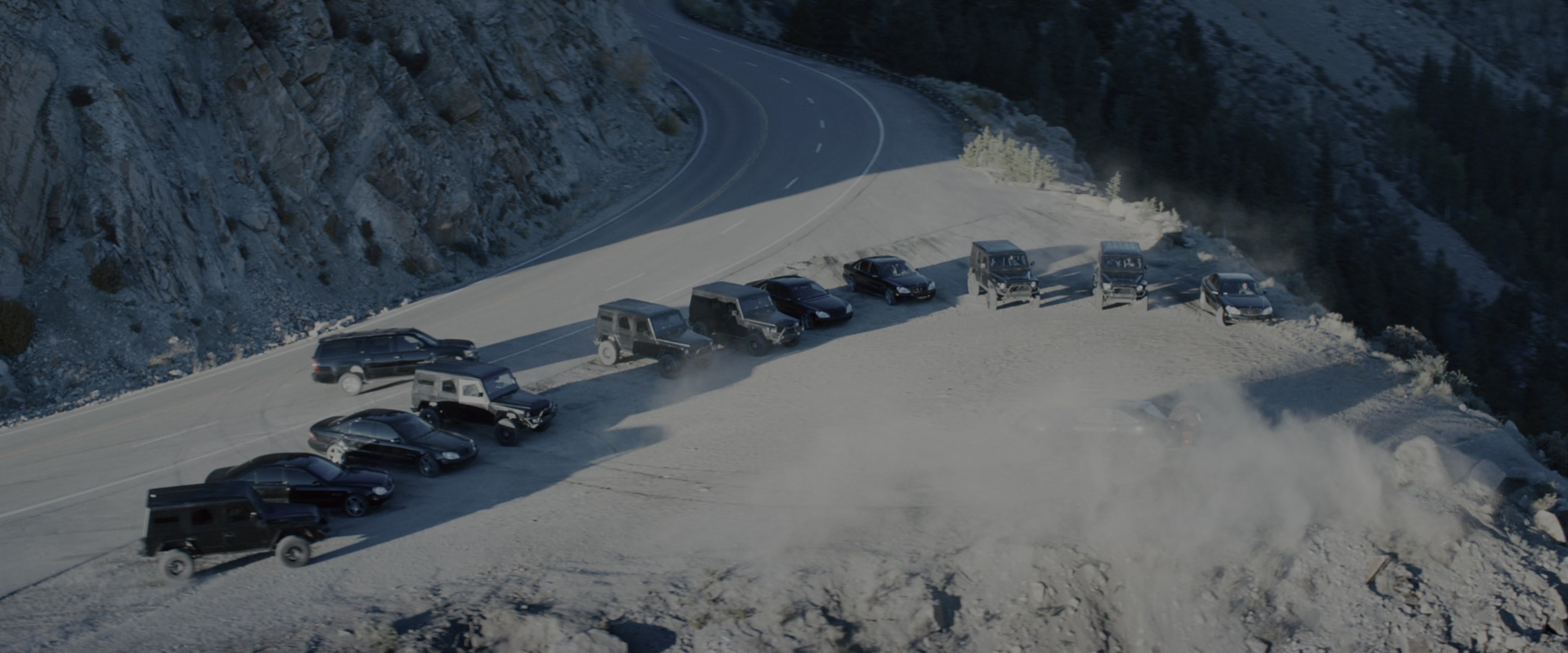 Fast & Furious 7 (2015), wide, 2.40:1 — film still