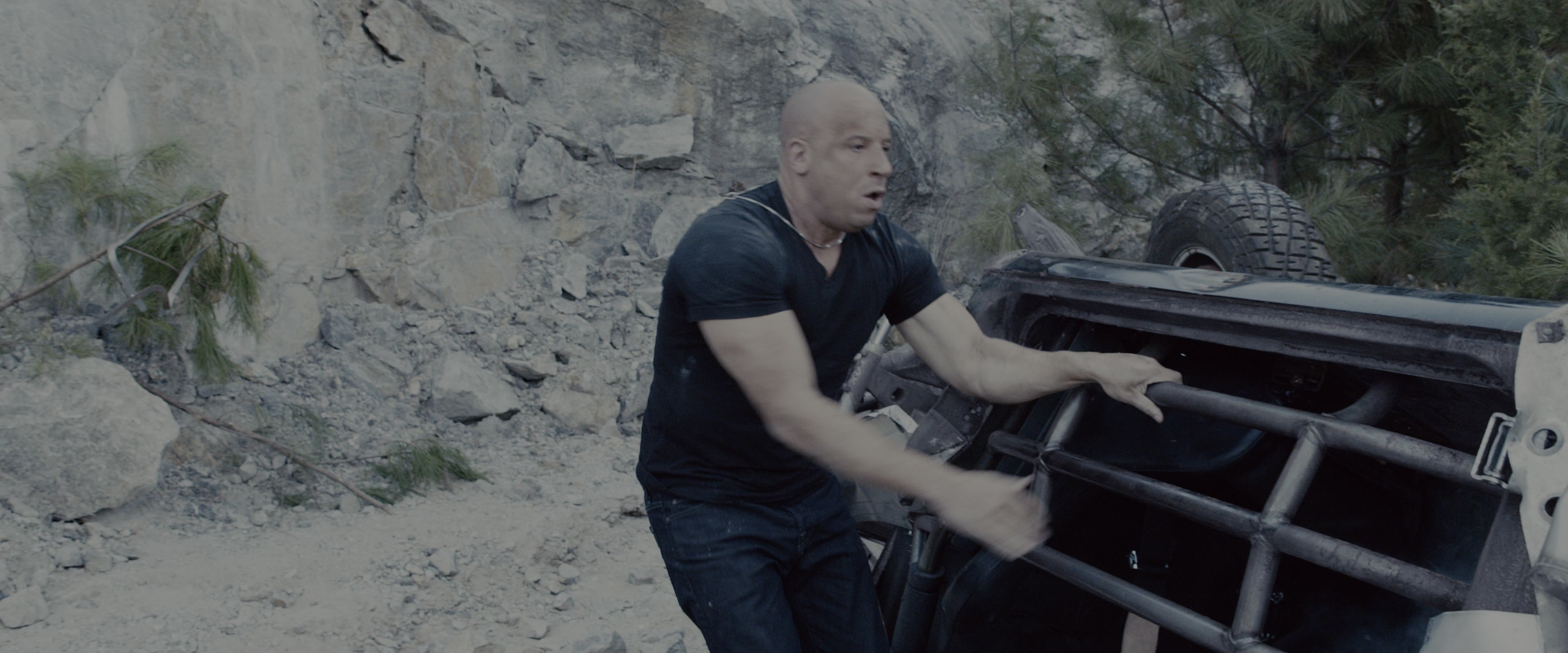 Fast & Furious 7 (2015), wide, 2.40:1 — film still