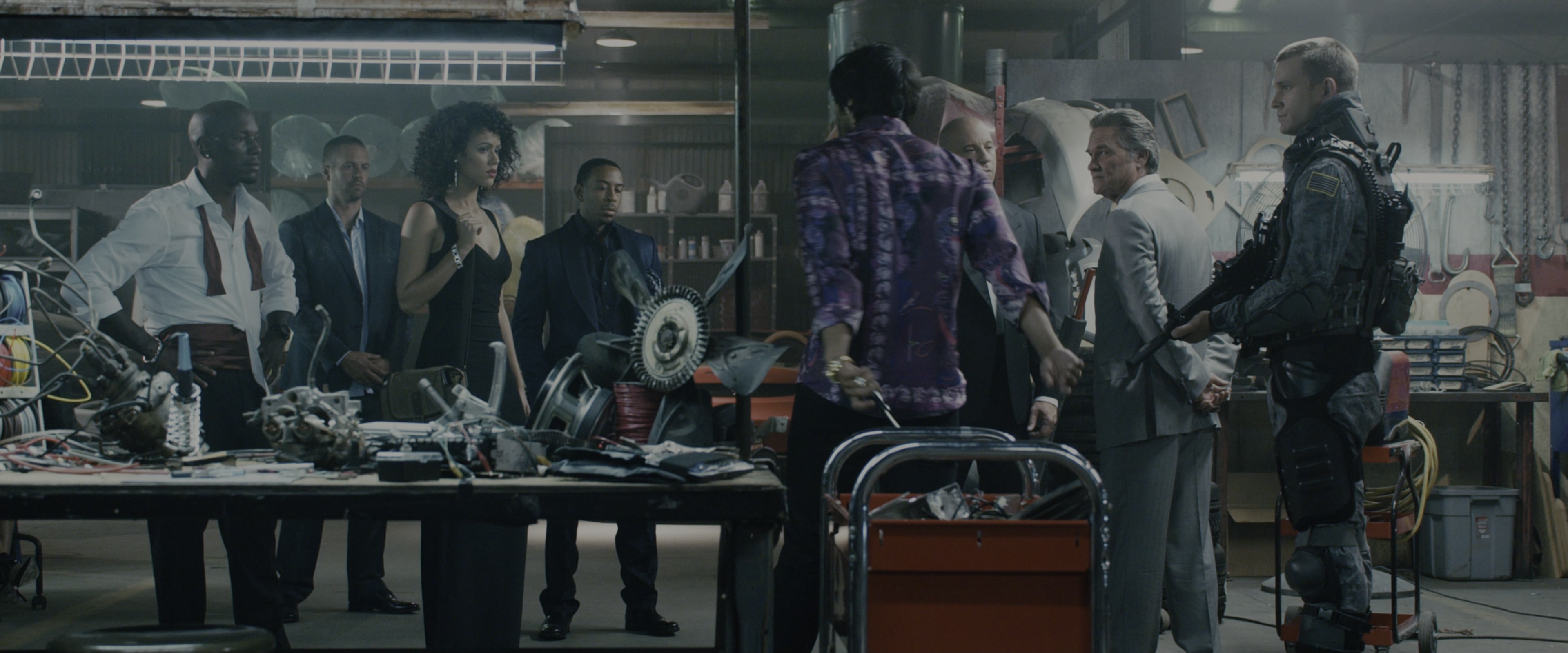 Fast & Furious 7 (2015), wide, 2.40:1 — film still