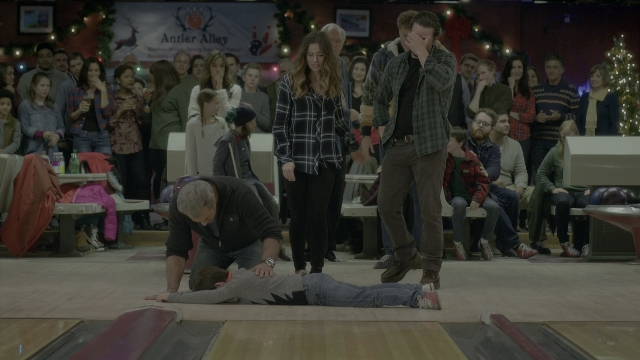 Wide shot frame from Daddy's Home 2 — sitting, standing, shirt