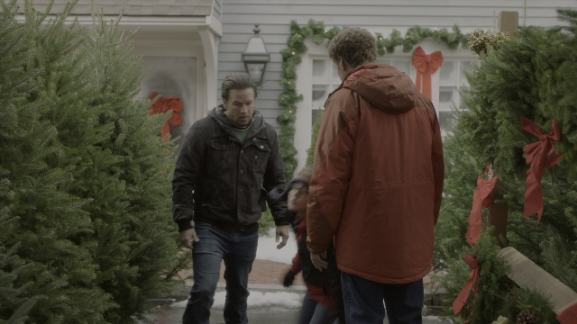 Wide shot frame from Daddy's Home 2 — standing, walking, street