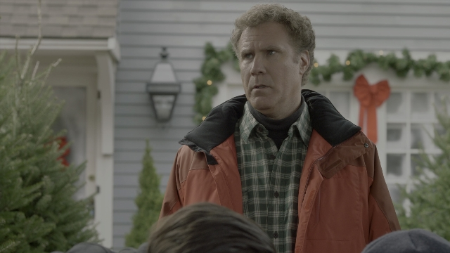Wide shot frame from Daddy's Home 2 — standing, door, shirt