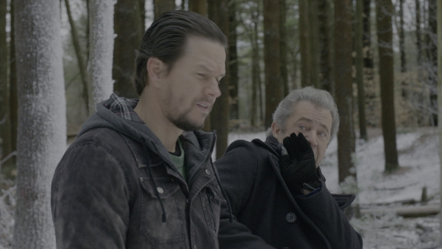 Wide shot frame from Daddy's Home 2 — standing, hand, jacket
