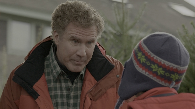 Medium shot frame from Daddy's Home 2 — standing, shirt, jacket