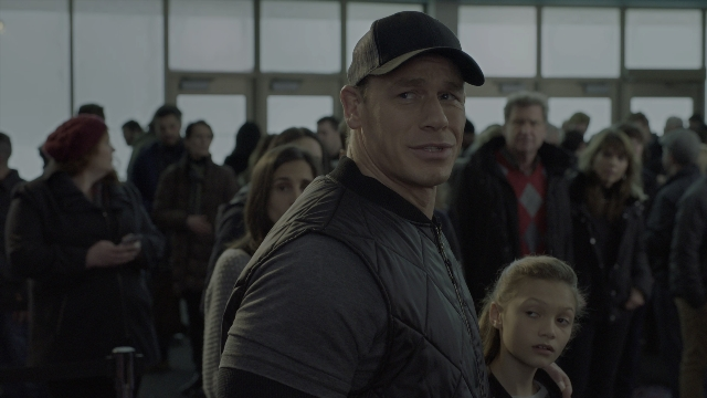 Medium shot frame from Daddy's Home 2 — standing, hat, face