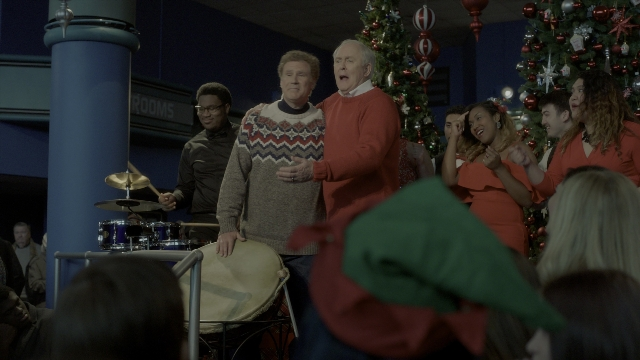 Wide shot frame from Daddy's Home 2 — standing, room, dialogue