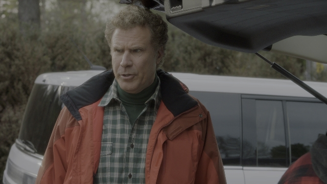 Wide shot frame from Daddy's Home 2 — standing, car, shirt
